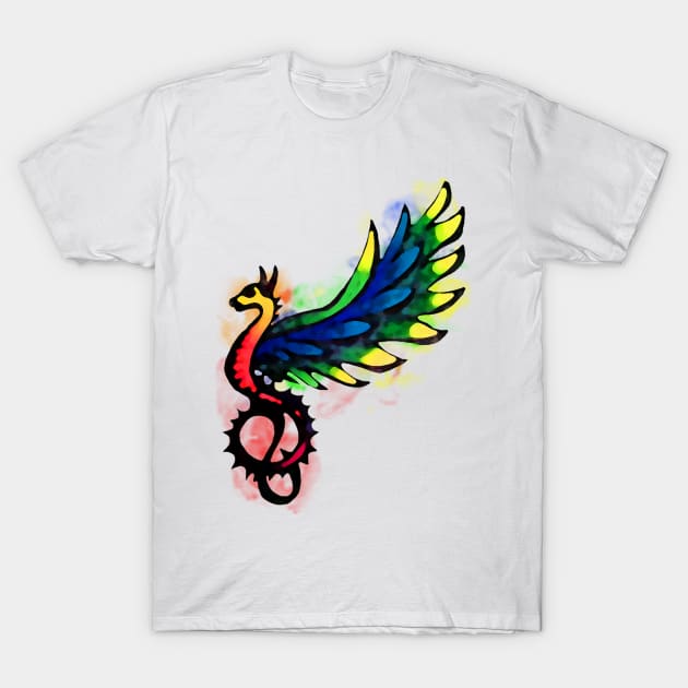 Rainbow Flight T-Shirt by Not Meow Designs 